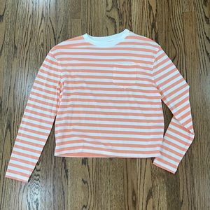 Small Peach/White Striped Shirt from A New Day